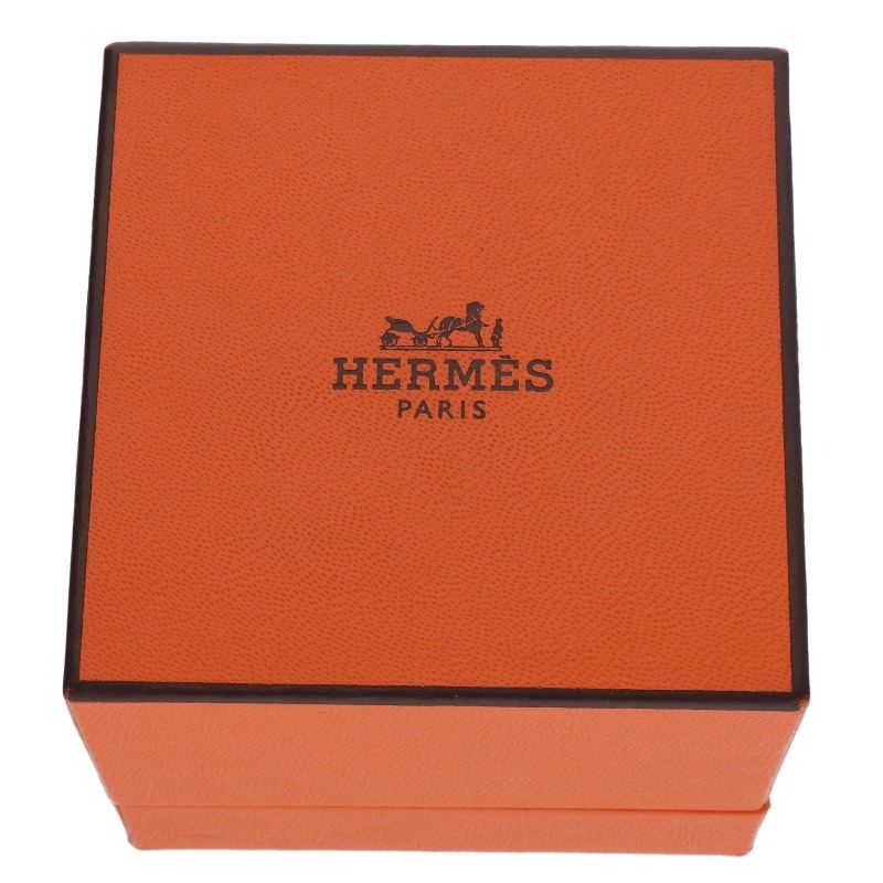 HERMES Chaine d'Ancre Enchainee PM Silver Ring Size 51