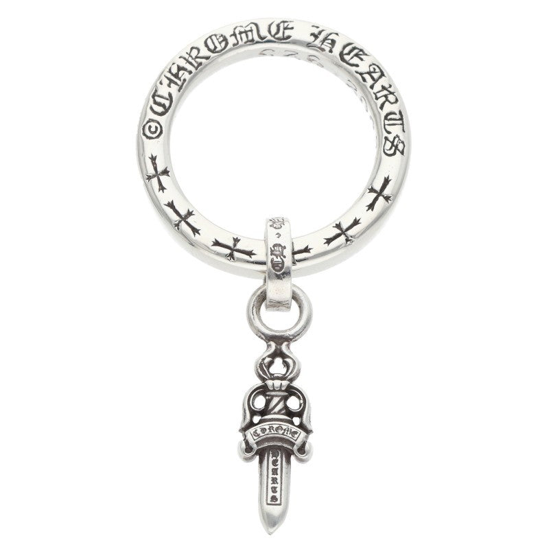 Chrome Hearts NTFL W Dagger Motif Silver Ring Size ONE SIZE