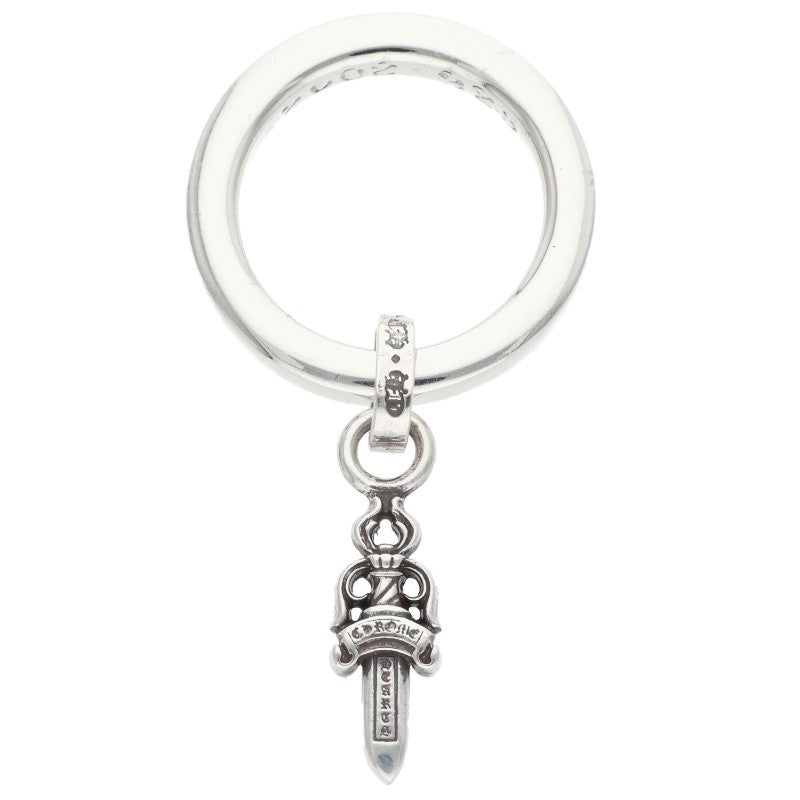 Chrome Hearts NTFL W Dagger Motif Silver Ring Size ONE SIZE