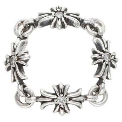 Chrome Hearts TNY E CH PLS DIA Silver Ring Size ONE SIZE