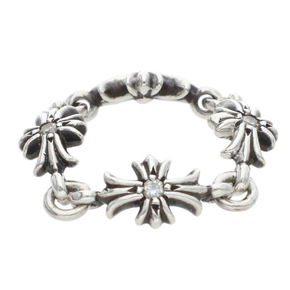 Chrome Hearts TNY E CH PLS DIA Silver Ring Size ONE SIZE