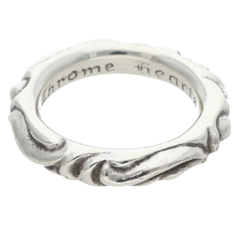 Chrome Hearts SCRL BAND Silver Ring Size JP 17