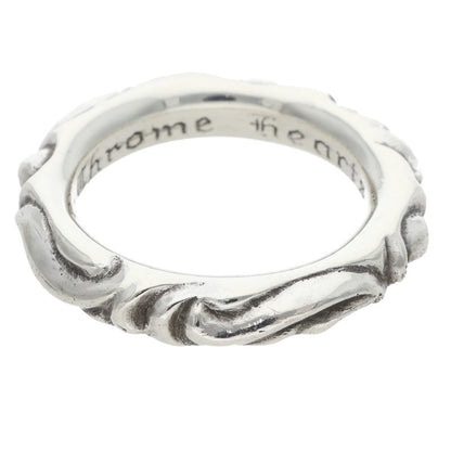 Chrome Hearts SCRL BAND Silver Ring Size JP 17