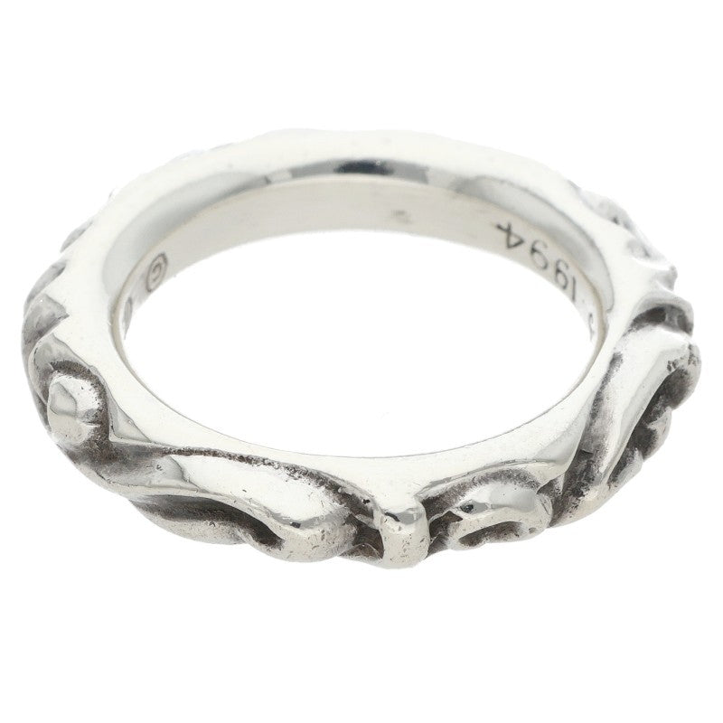 Chrome Hearts SCRL BAND Silver Ring Size JP 17