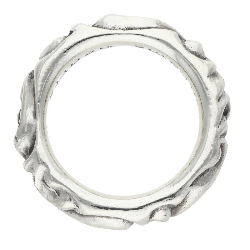 Chrome Hearts SCRL BAND Silver Ring Size JP 17