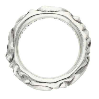 Chrome Hearts SCRL BAND Silver Ring Size JP 17