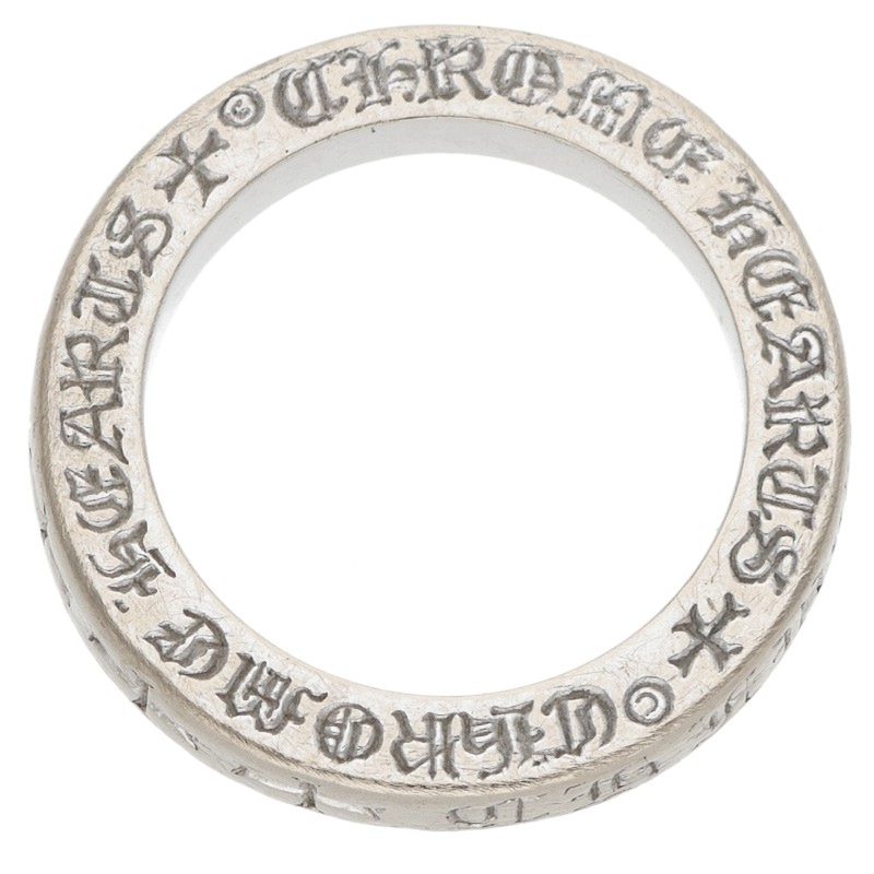 Chrome Hearts 18K 3mm Spacer White Gold Ring Size ONE SIZE