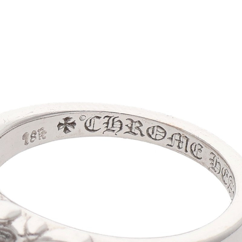 Chrome Hearts 18K WG Baby Classic Ruby Ring Size JP 13.5