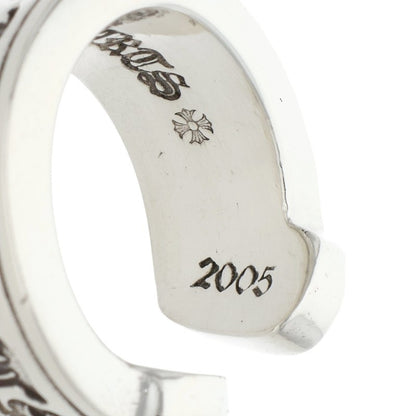 Chrome Hearts LG SCROLL LABEL Silver Ring Size 8.5