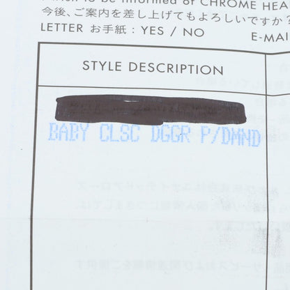 Chrome Hearts BABY CLSC P D Pave Diamond Ring Size ONE SIZE