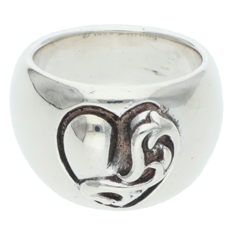Chrome Hearts HEART IN BAND Silver Ring Size 6.5