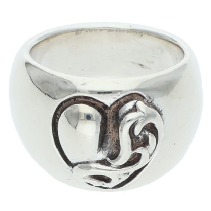 Chrome Hearts HEART IN BAND Silver Ring Size 6.5