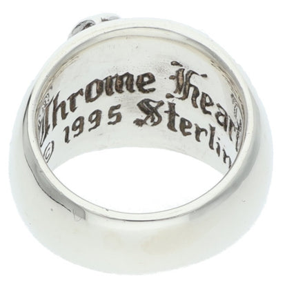 Chrome Hearts HEART IN BAND Silver Ring Size 6.5