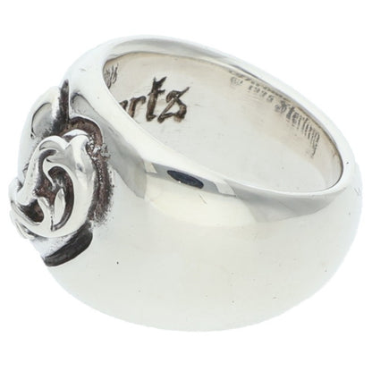 Chrome Hearts HEART IN BAND Silver Ring Size 6.5