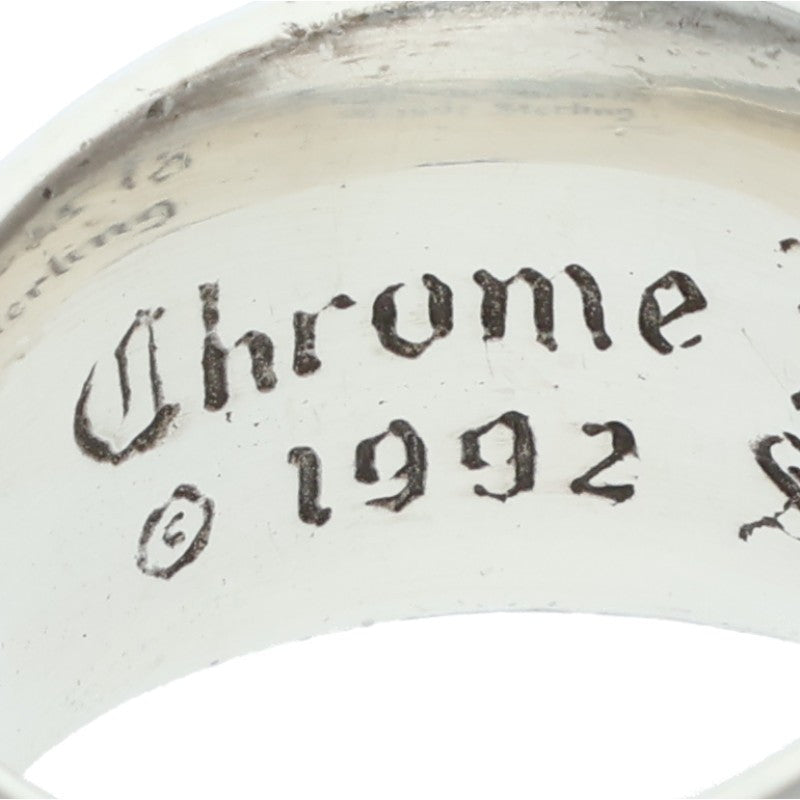 Chrome Hearts FLRL CRS Sterling Silver Ring Size 11.5