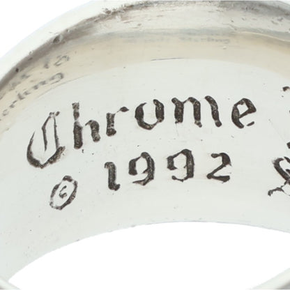 Chrome Hearts FLRL CRS Sterling Silver Ring Size 11.5