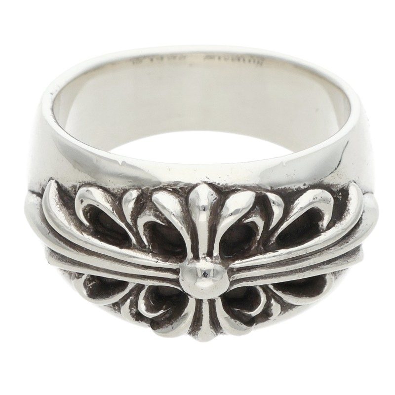 Chrome Hearts FLRL CRS Floral Silver Ring Size ONE SIZE