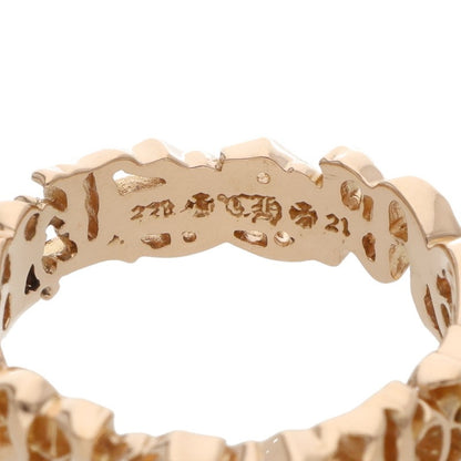 Chrome Hearts 22K Script Band Gold Ring Size ONE SIZE