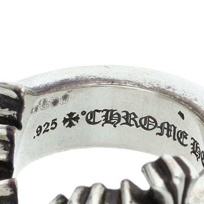 Chrome Hearts 925 Silver 3 CH CRS Cross Ring Size JP 16.5