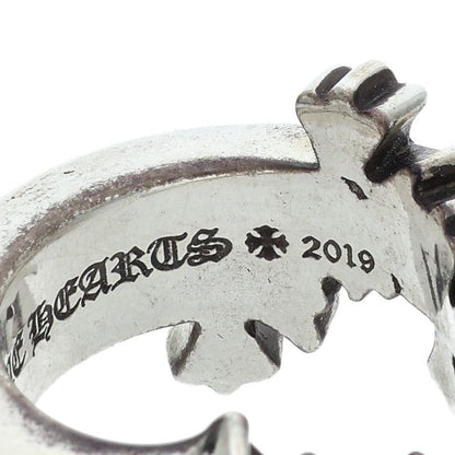 Chrome Hearts 925 Silver 3 CH CRS Cross Ring Size JP 16.5