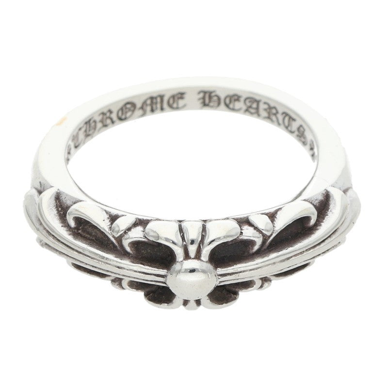 Chrome Hearts Baby Classic Floral Ring Silver Size JP 9