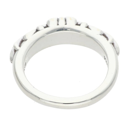 Chrome Hearts Baby Classic Floral Ring Silver Size JP 9