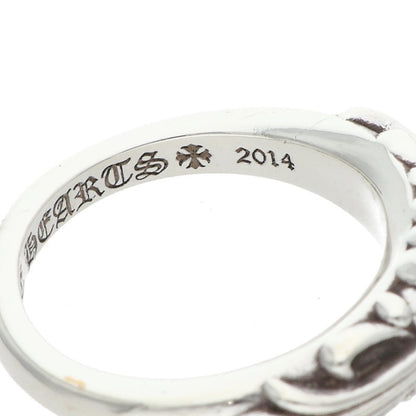 Chrome Hearts Baby Classic Floral Ring Silver Size JP 9