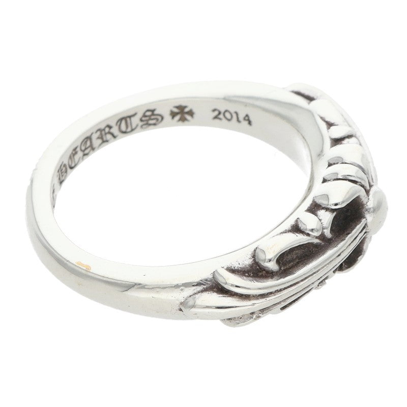 Chrome Hearts Baby Classic Floral Ring Silver Size JP 9