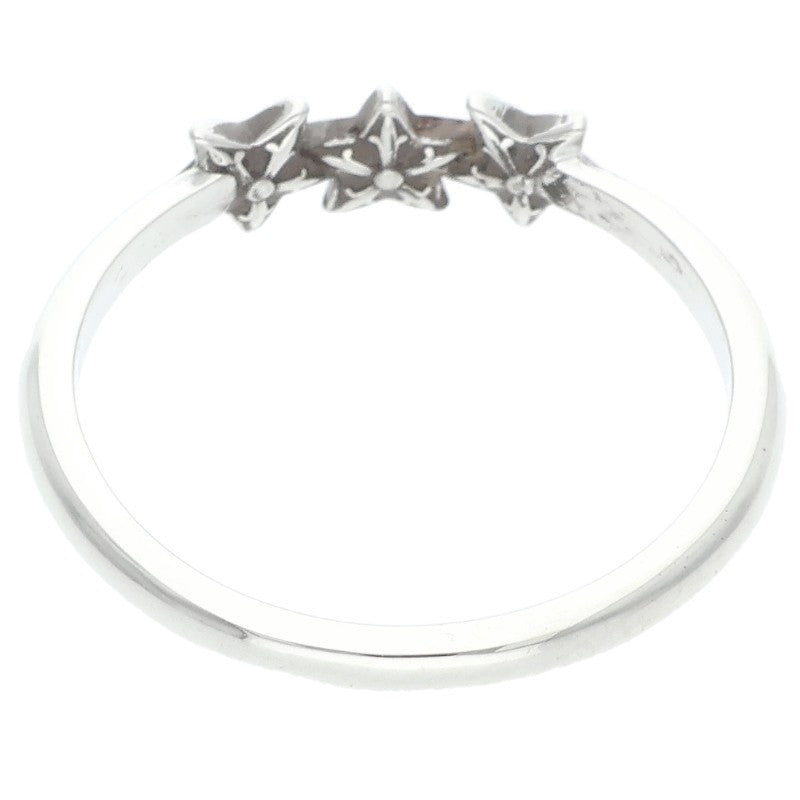 Chrome Hearts Bubblegum 3 Star Silver Ring Size JP 11.5