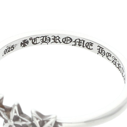 Chrome Hearts Bubblegum 3 Star Silver Ring Size JP 11.5