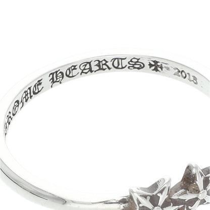 Chrome Hearts Bubblegum 3 Star Silver Ring Size JP 11.5
