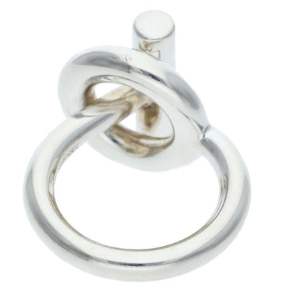 HERMES Croisette Silver Ring Size 47