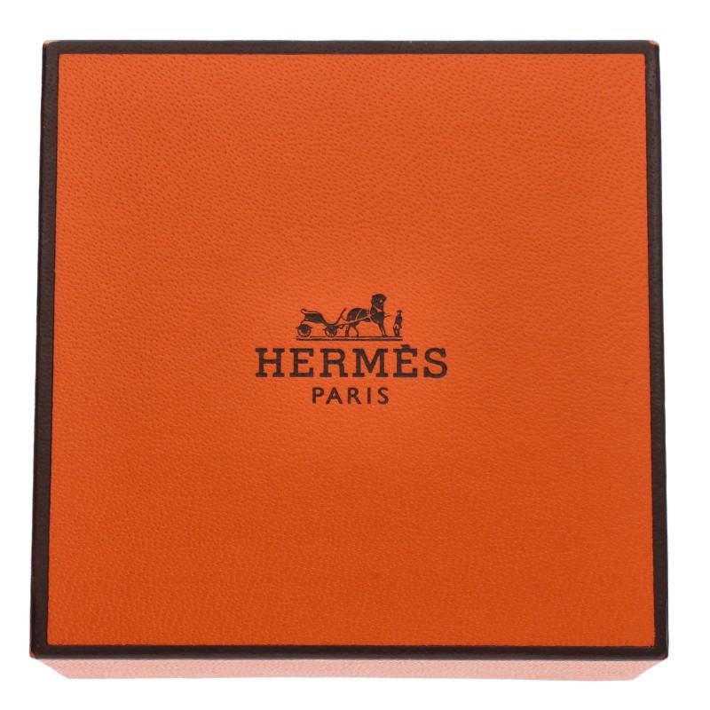 HERMES Croisette Silver Ring Size 47