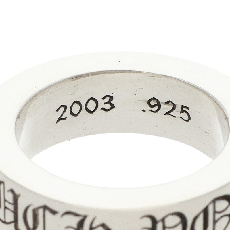 Chrome Hearts 6mm Spacer FUCKYOU Silver Ring Size JP 9