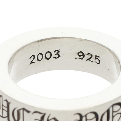 Chrome Hearts 6mm Spacer FUCKYOU Silver Ring Size JP 9