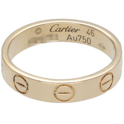Cartier MINI LOVE RING 18K Yellow Gold Ring Size 46