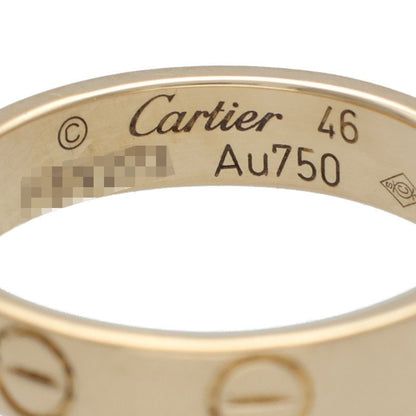 Cartier MINI LOVE RING 18K Yellow Gold Ring Size 46