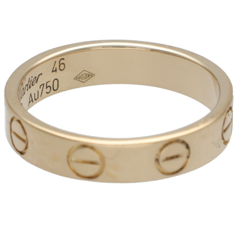 Cartier MINI LOVE RING 18K Yellow Gold Ring Size 46