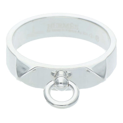 HERMES Collier de Chien PM Silver Ring Size JP 18