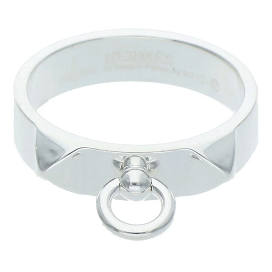 HERMES Collier de Chien PM Silver Ring Size 58