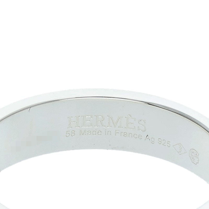 HERMES Collier de Chien PM Silver Ring Size JP 18