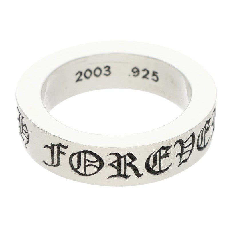 Chrome Hearts 6mm SPACER FOREVER Silver Ring Size ONE SIZE
