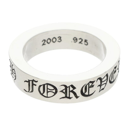 Chrome Hearts 6mm SPACER FOREVER Silver Ring Size ONE SIZE