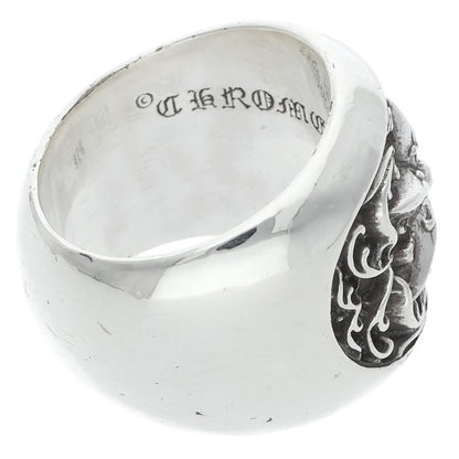 Chrome Hearts Classic Oval Star Silver Ring Size JP 23