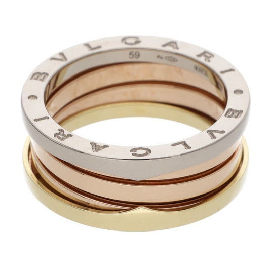 BVLGARI B-Zero1 3 Band 18K Multi Gold Ring Size 59