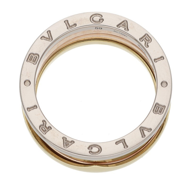 BVLGARI B-Zero1 3 Band 18K Multi Gold Ring Size JP 19