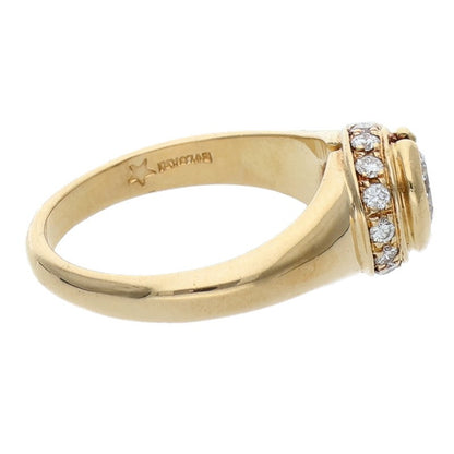 BVLGARI Solitaire Cocktail K18YG Diamond Ring