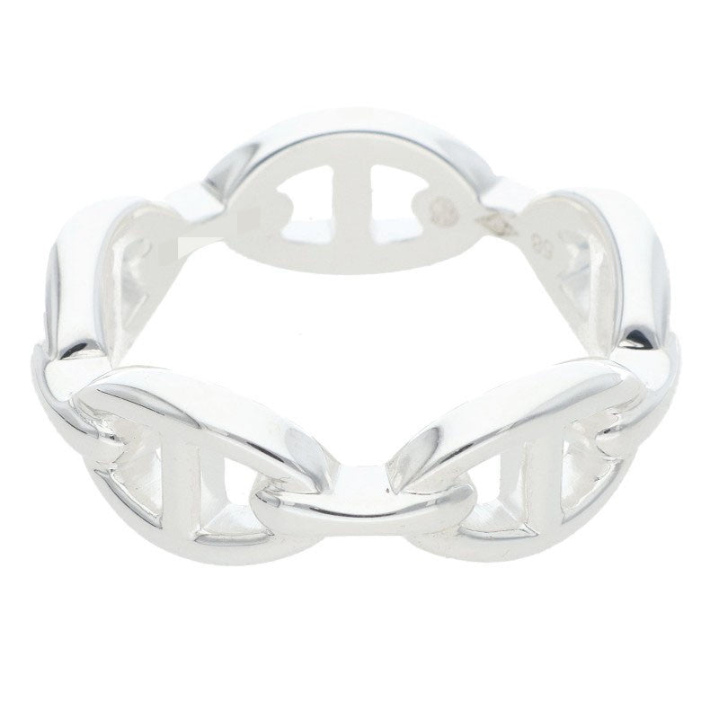 HERMES Chaine d'Ancre Enchainee PM Silver Ring Size JP 18