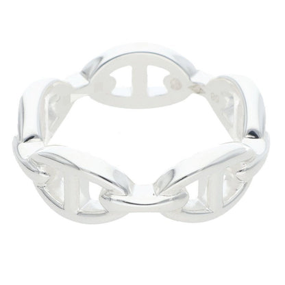 HERMES Chaine d'Ancre Enchainee PM Silver Ring Size JP 18