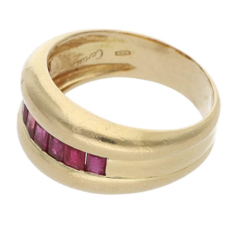 Cartier K18YG Ruby Odin Ring Yellow Gold Pink Size 57
